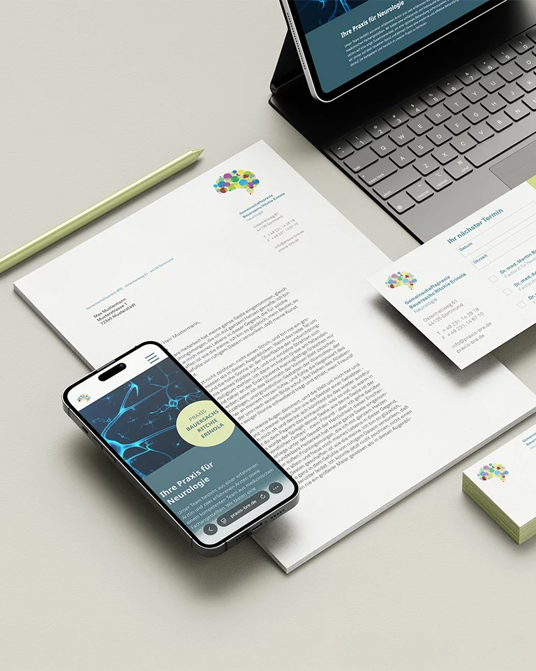 Arbeit aus der kommunikationsdesign Branche, eine Geschäftsausstattung der Praxis Bauersachs Ritchie