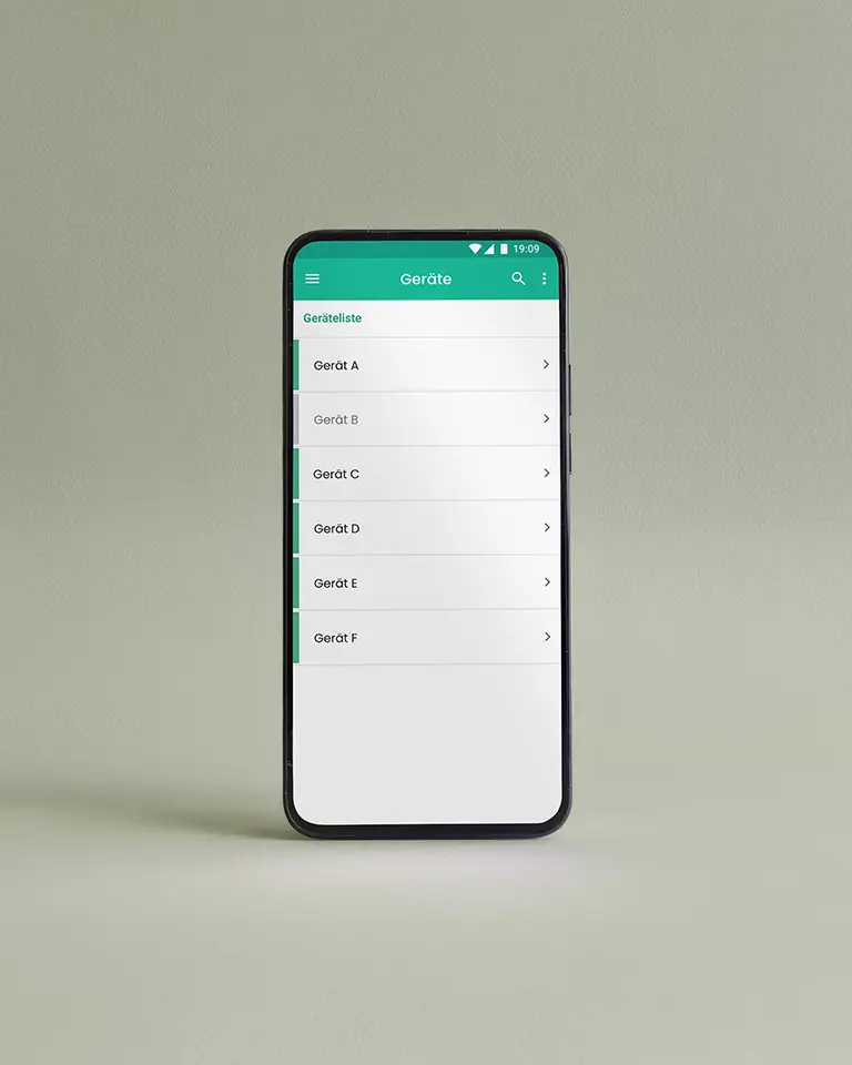 User Experience Design: Intuitive Geräteverwaltung und Konnektivitäts-Ansicht in der App